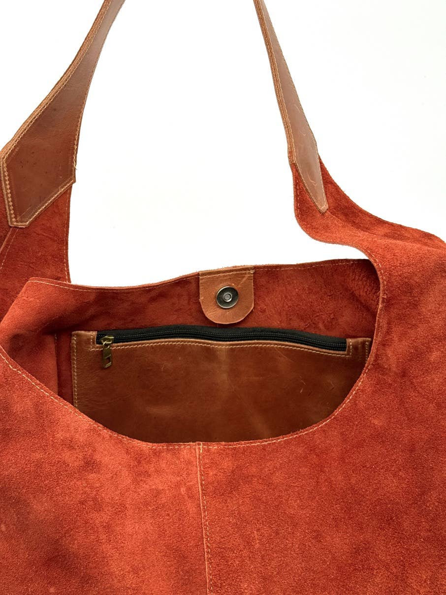 Elevated Hobo | Copper Suede