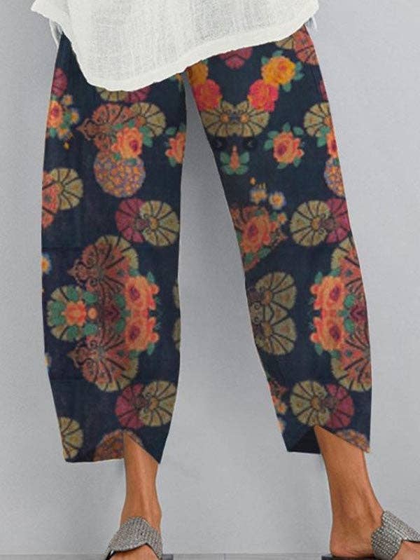 Boho Tulip Hem Ankle Pants