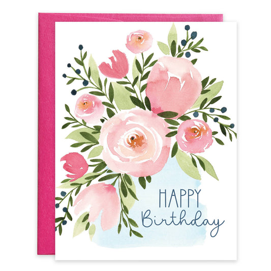 Birthday Card | Pink Roses