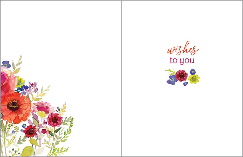 Anniversary Greeting Card - Celebrate Flowers
