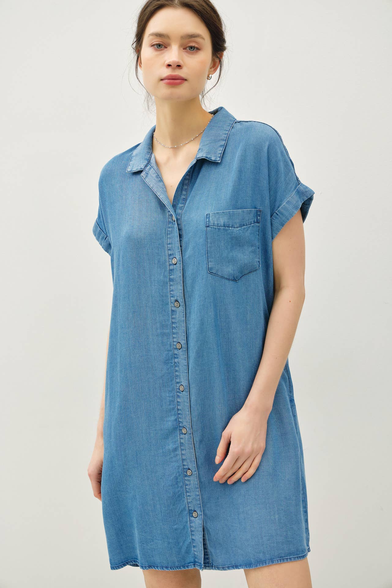 Denim Tencel Dress