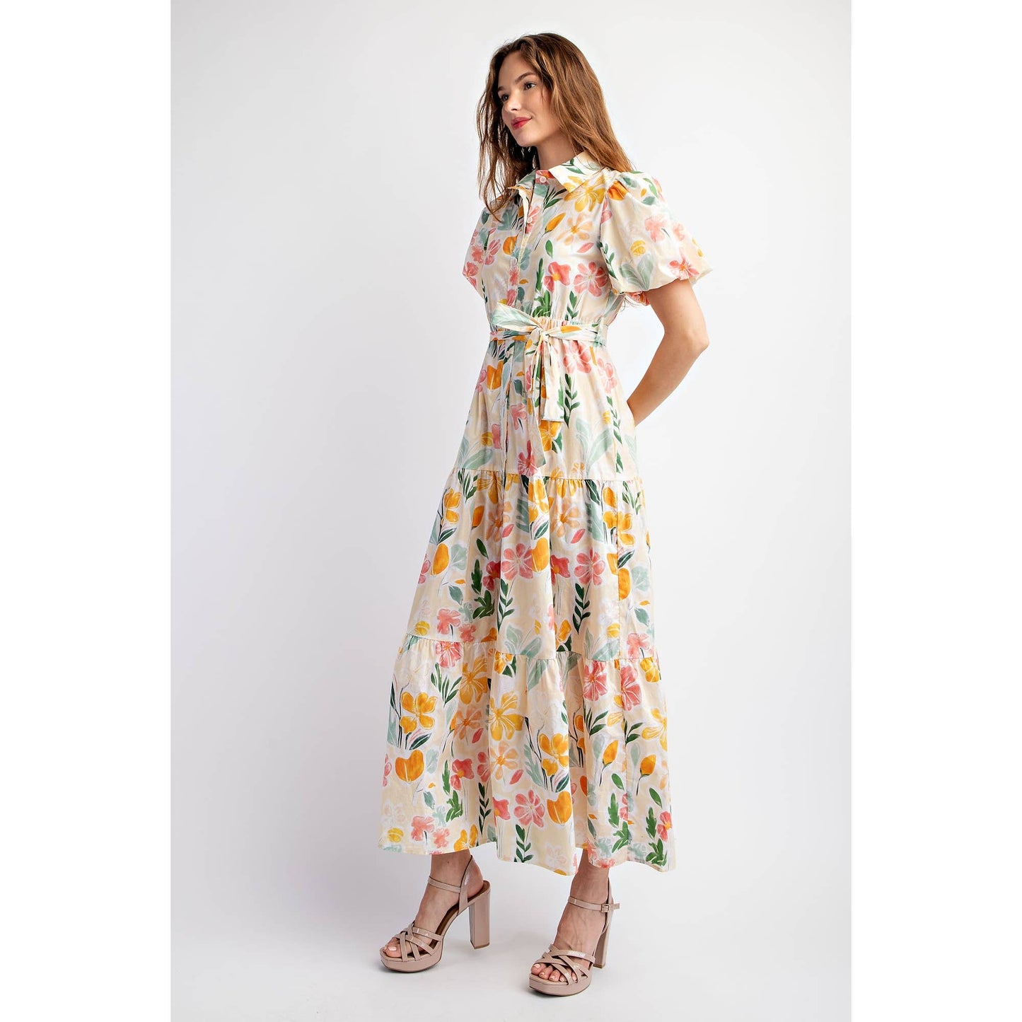 Floral Tiered Maxi Dress