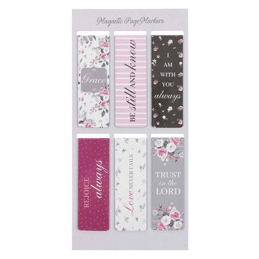 Magnetic Bookmark | Pink Roses