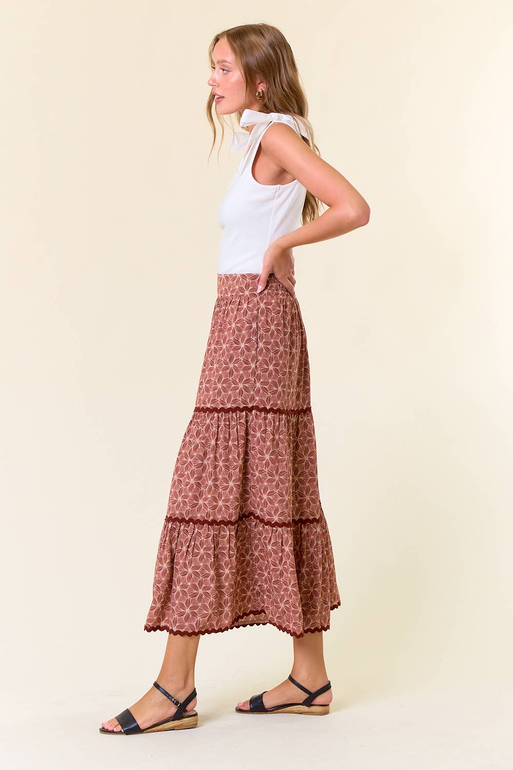 Tiered Maxi Skirt