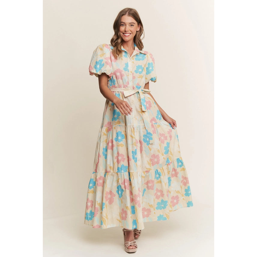 Floral Tiered Maxi Dress