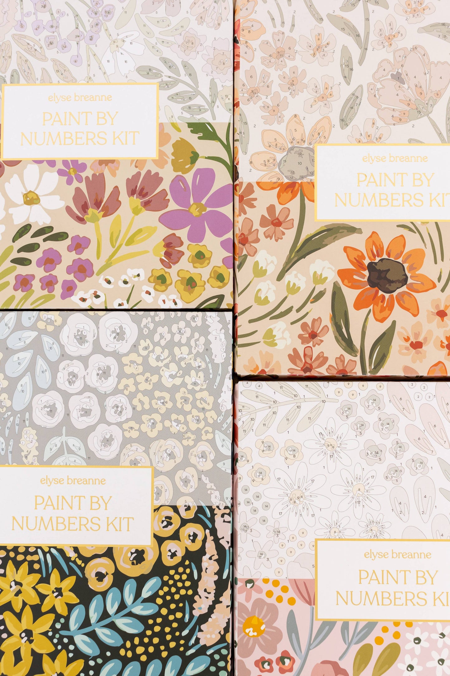 Paint By Number Kit | Sunny Poppies