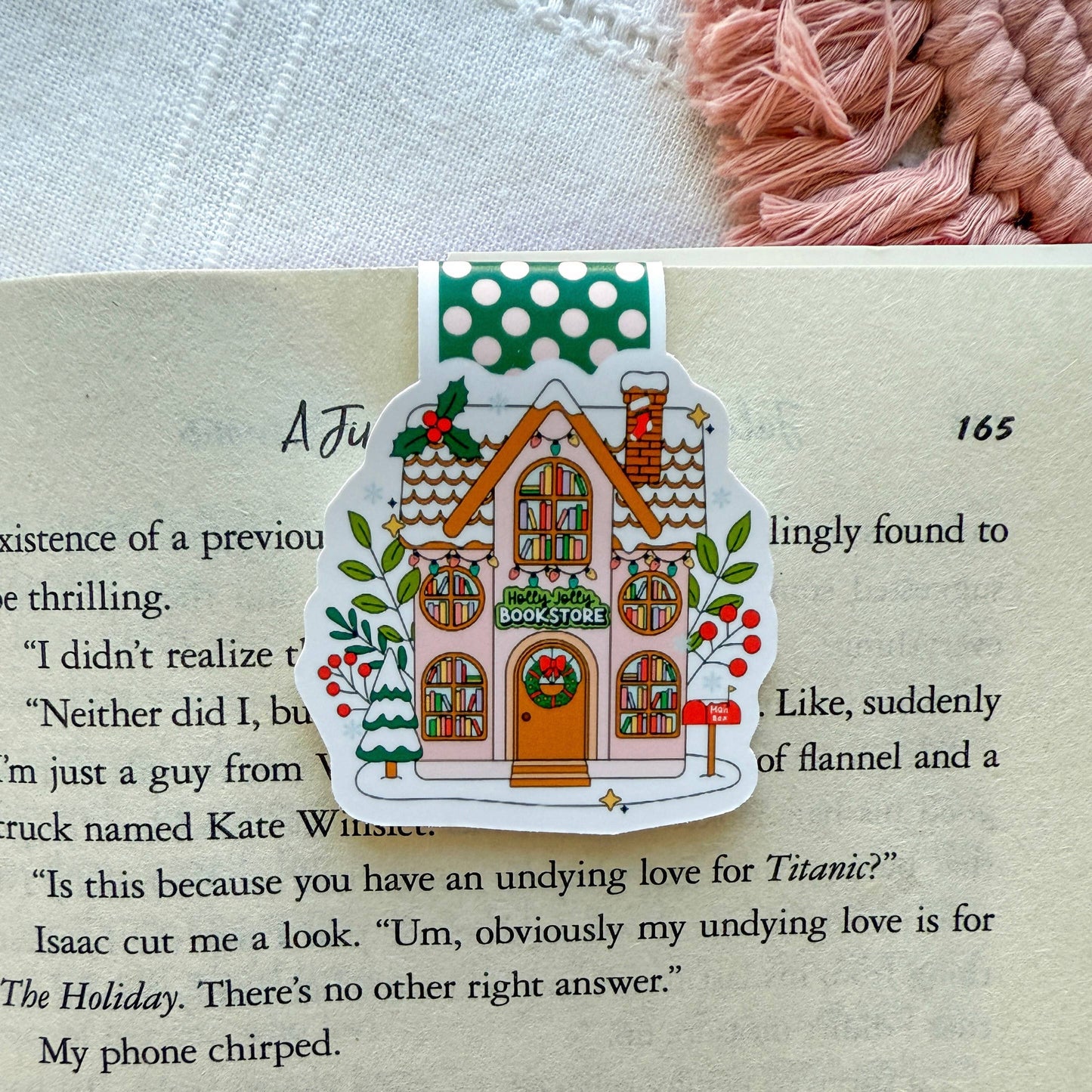Magnetic Bookmark | Holly Jolly Christmas