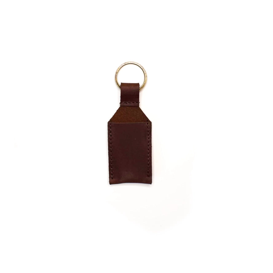 Leather Chapstick Keychain