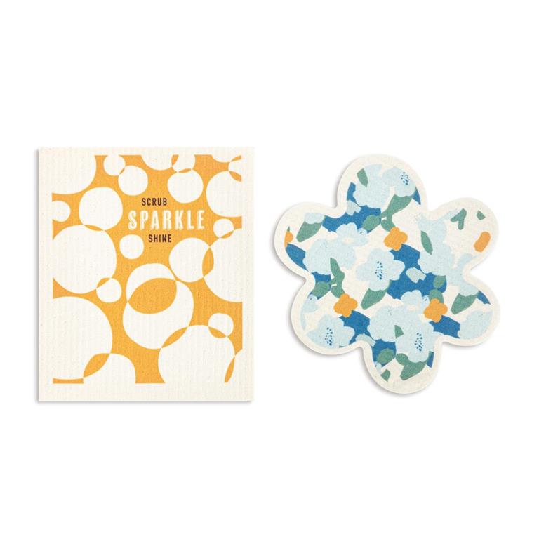 Blue Poppy Biodegradable Dish Cloths