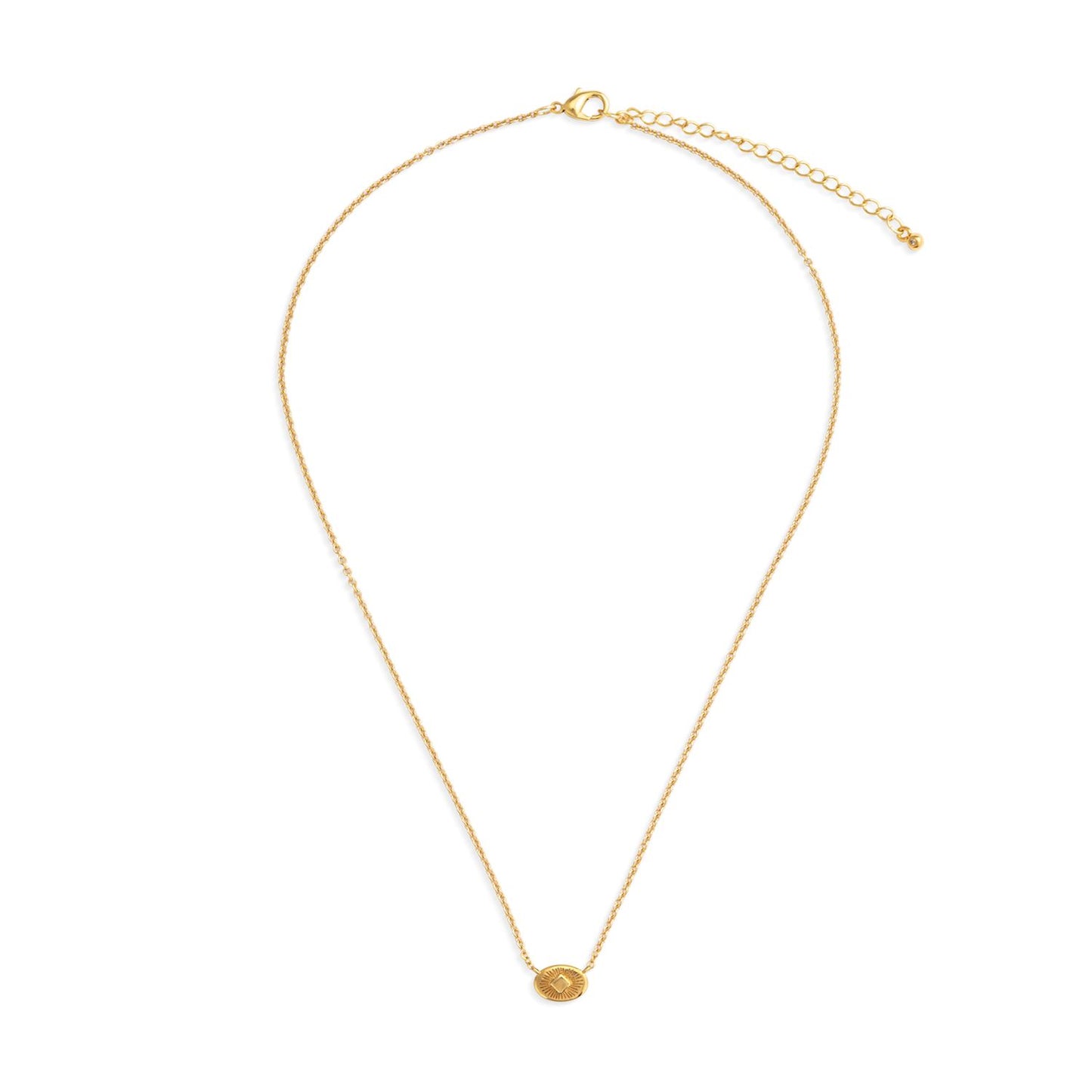 Gold Sunburst Necklace
