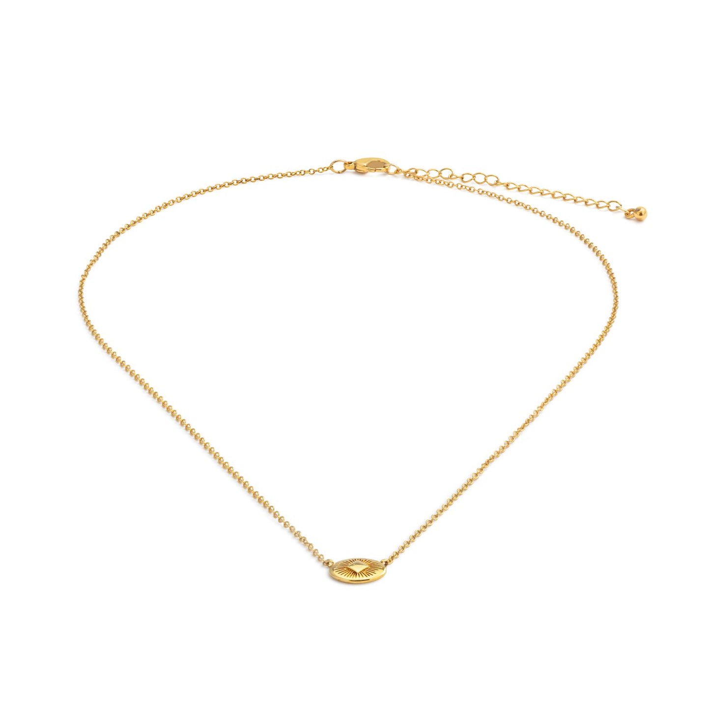 Gold Sunburst Necklace