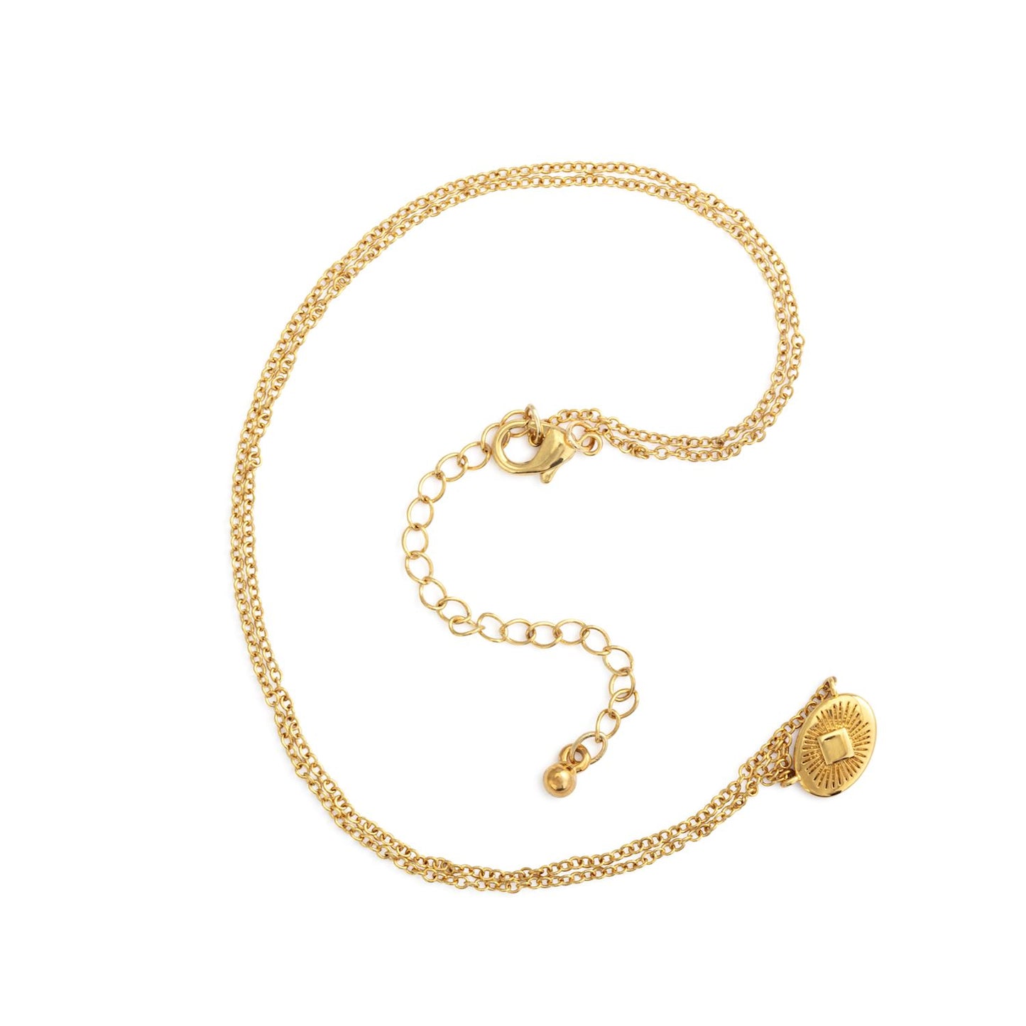 Gold Sunburst Necklace