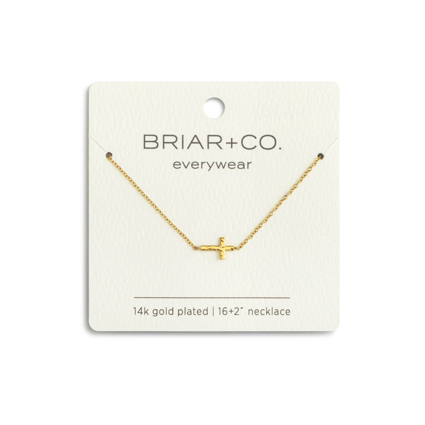 Gold Cross Charm Necklace
