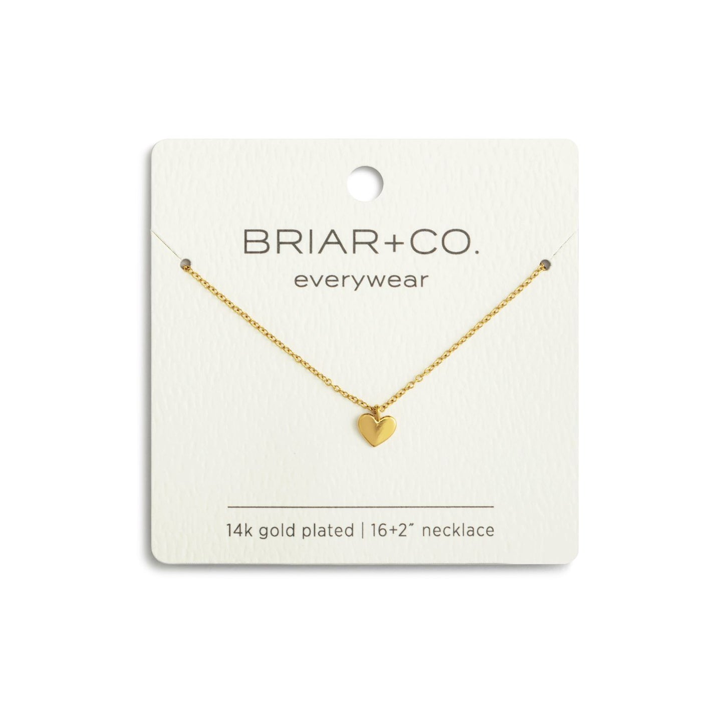 Gold Heart Charm Necklace