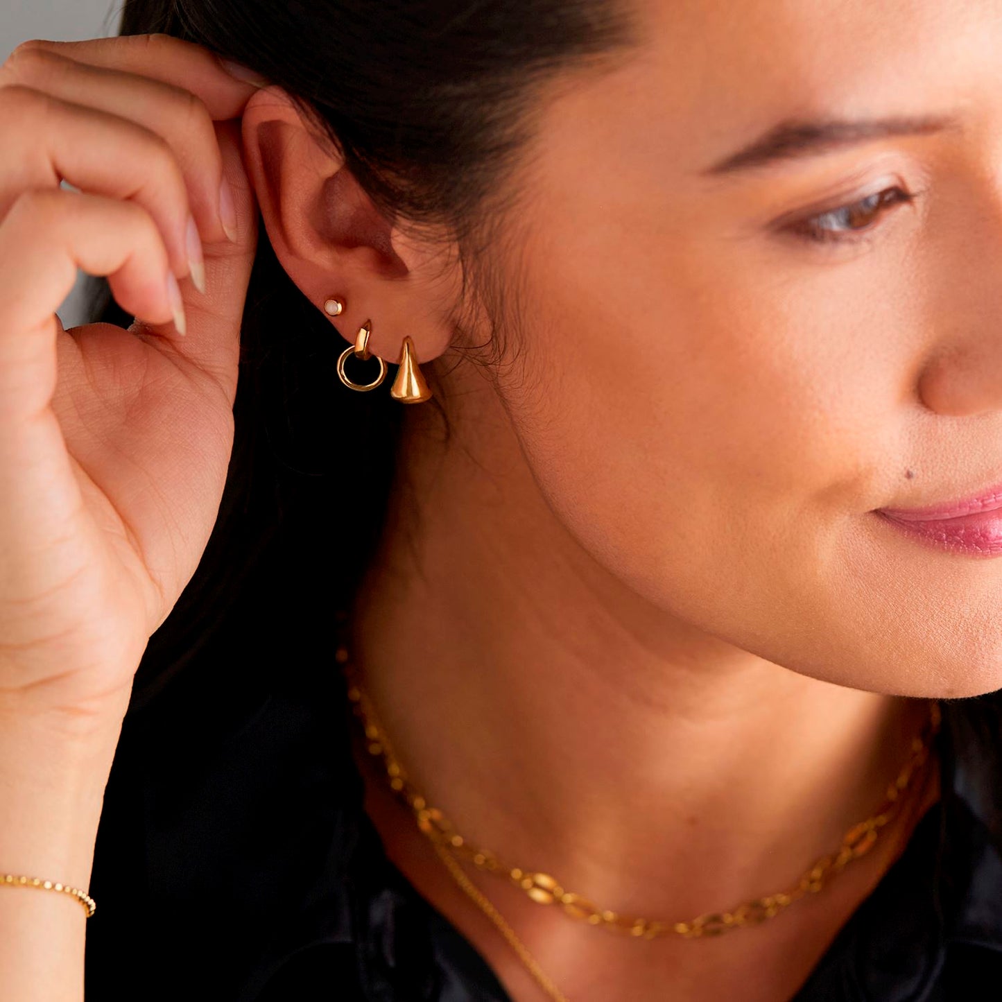 Gold Tear Drop