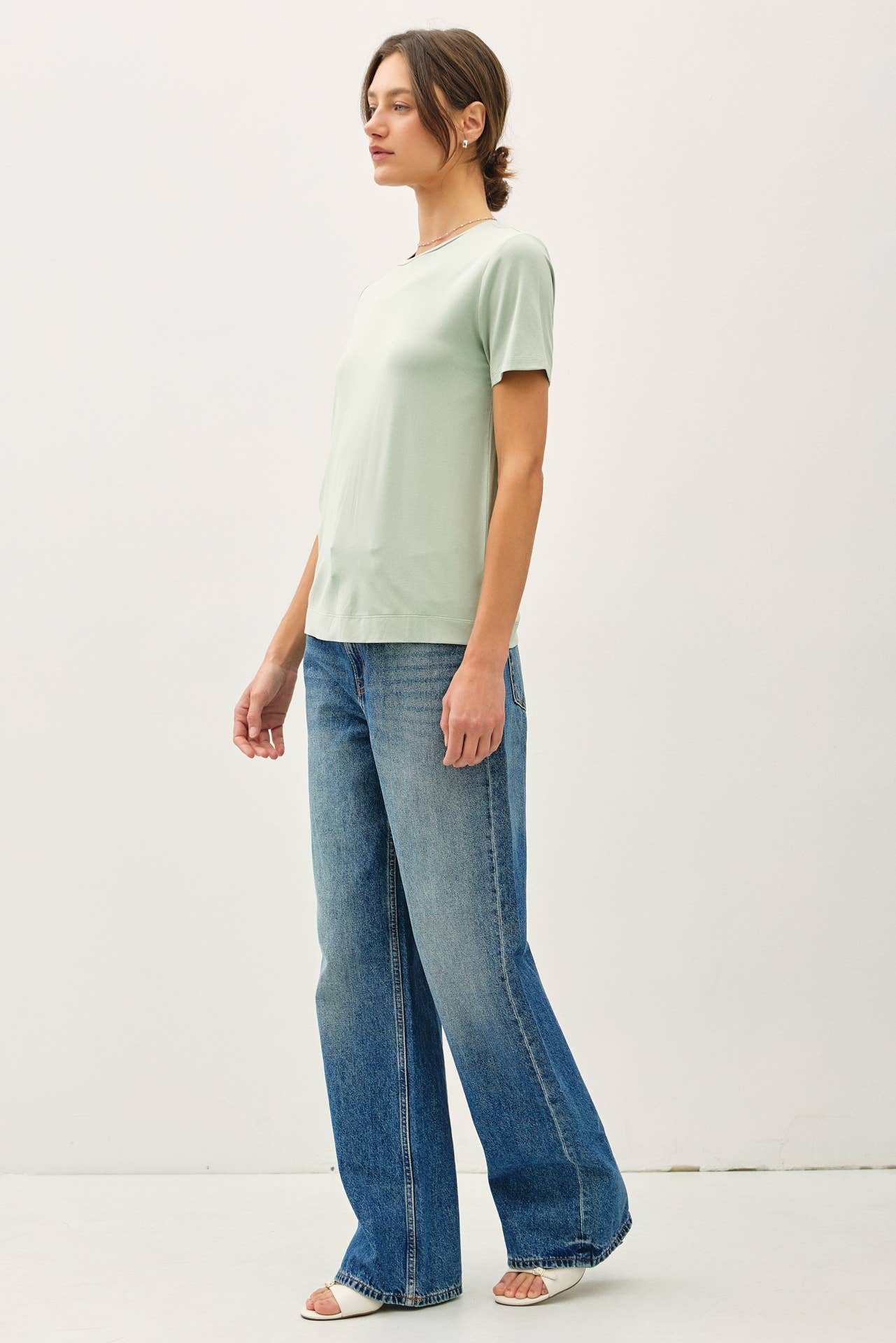 Bamboo Short Sleeve Tee | Spring Sage