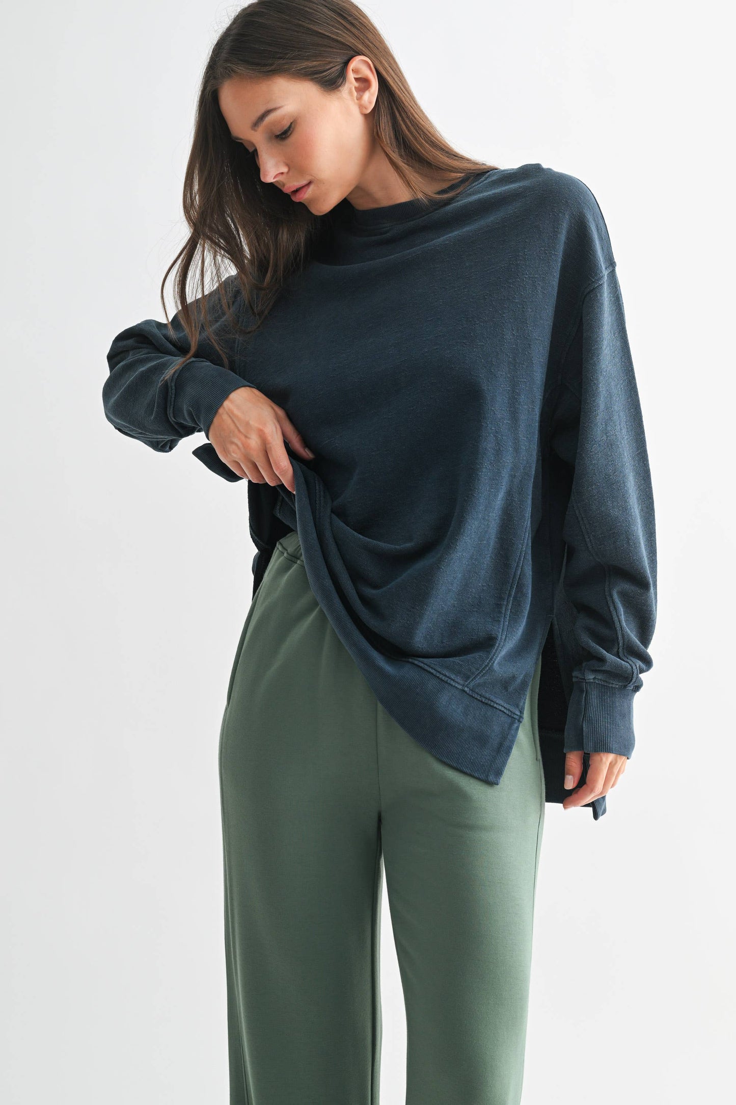 Highland Jacquard Boxy Long Sleeve
