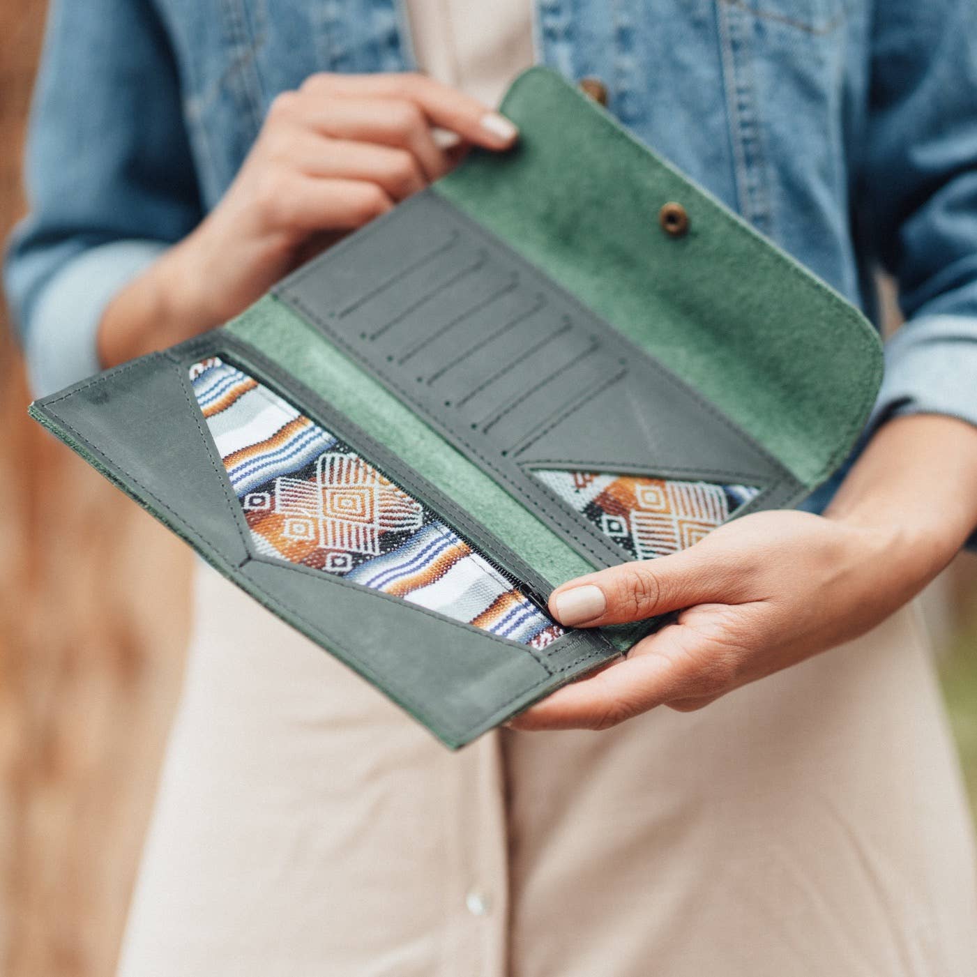 Leather Wallet | Emerald