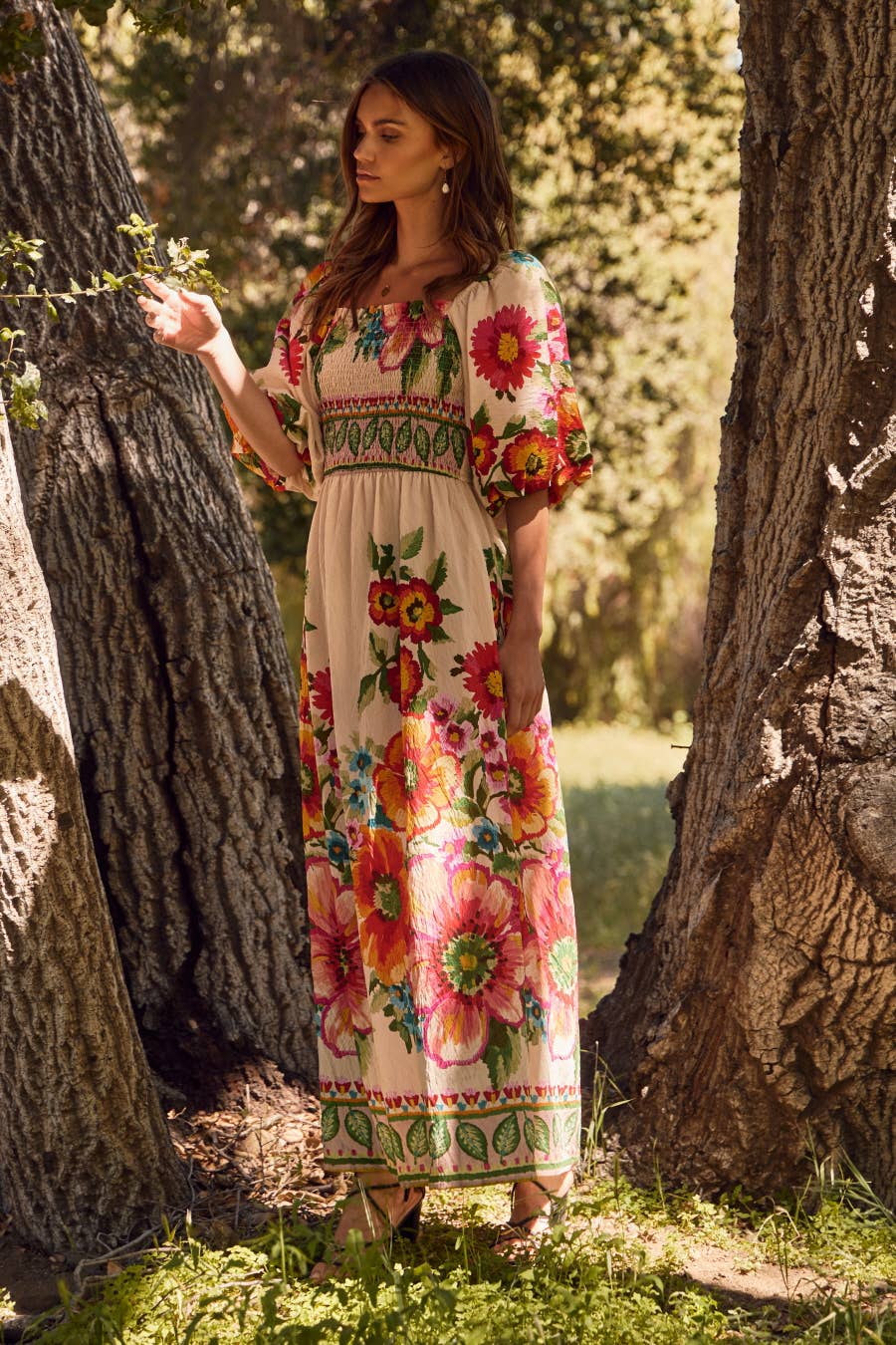 Floral Printed Maxi Dress