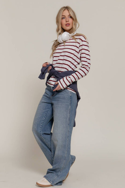 Long Sleeve Stripe Tee