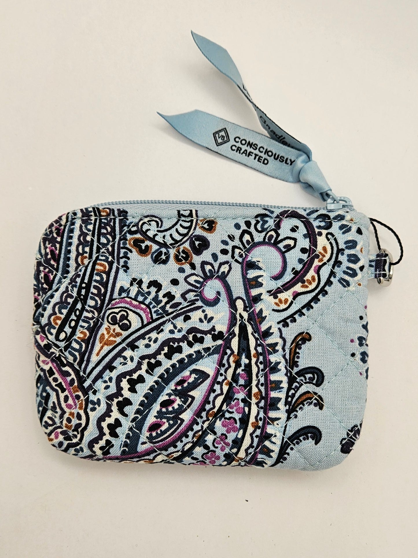 Coin Purse  |  Soft Sky Paisley