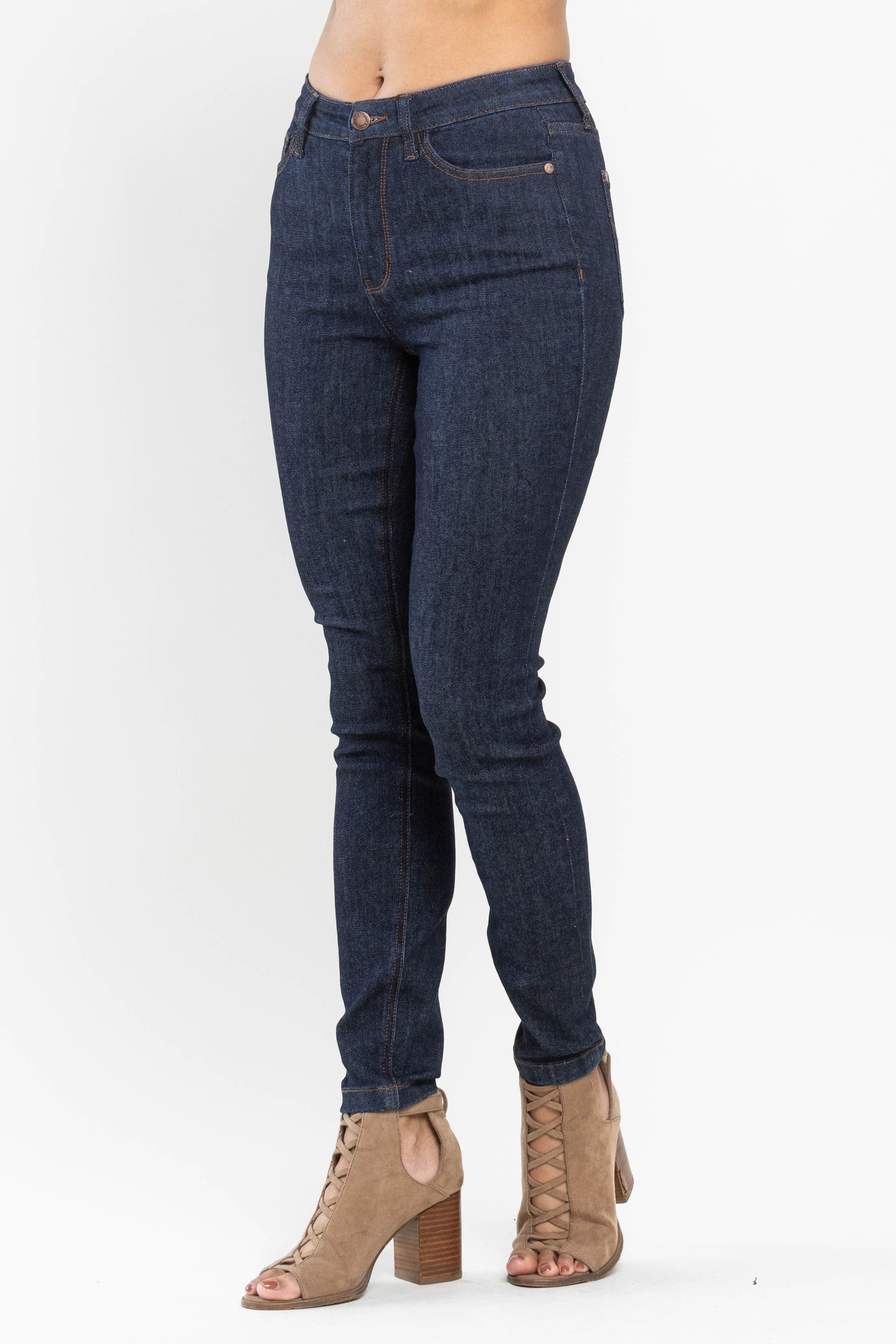 Hight Waist | Skinny | Back Pocket Embroidery Jeans