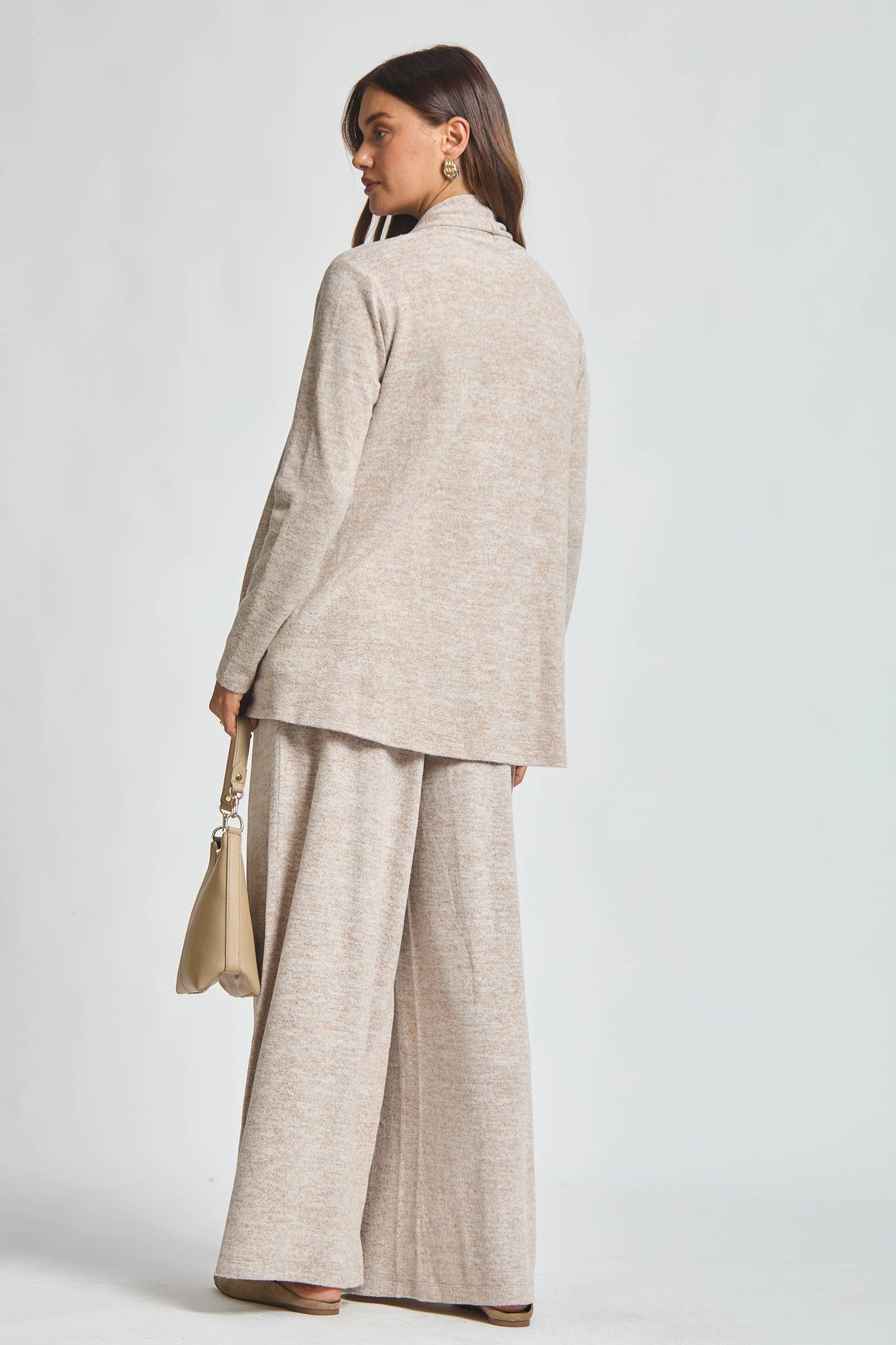 Soft Tank + Cardigan + Relaxed Pants Set