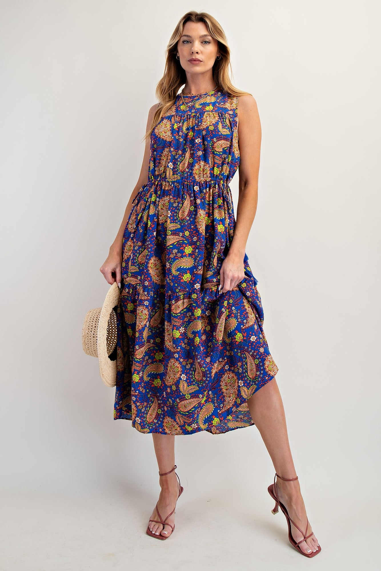 Paisley Print Dress