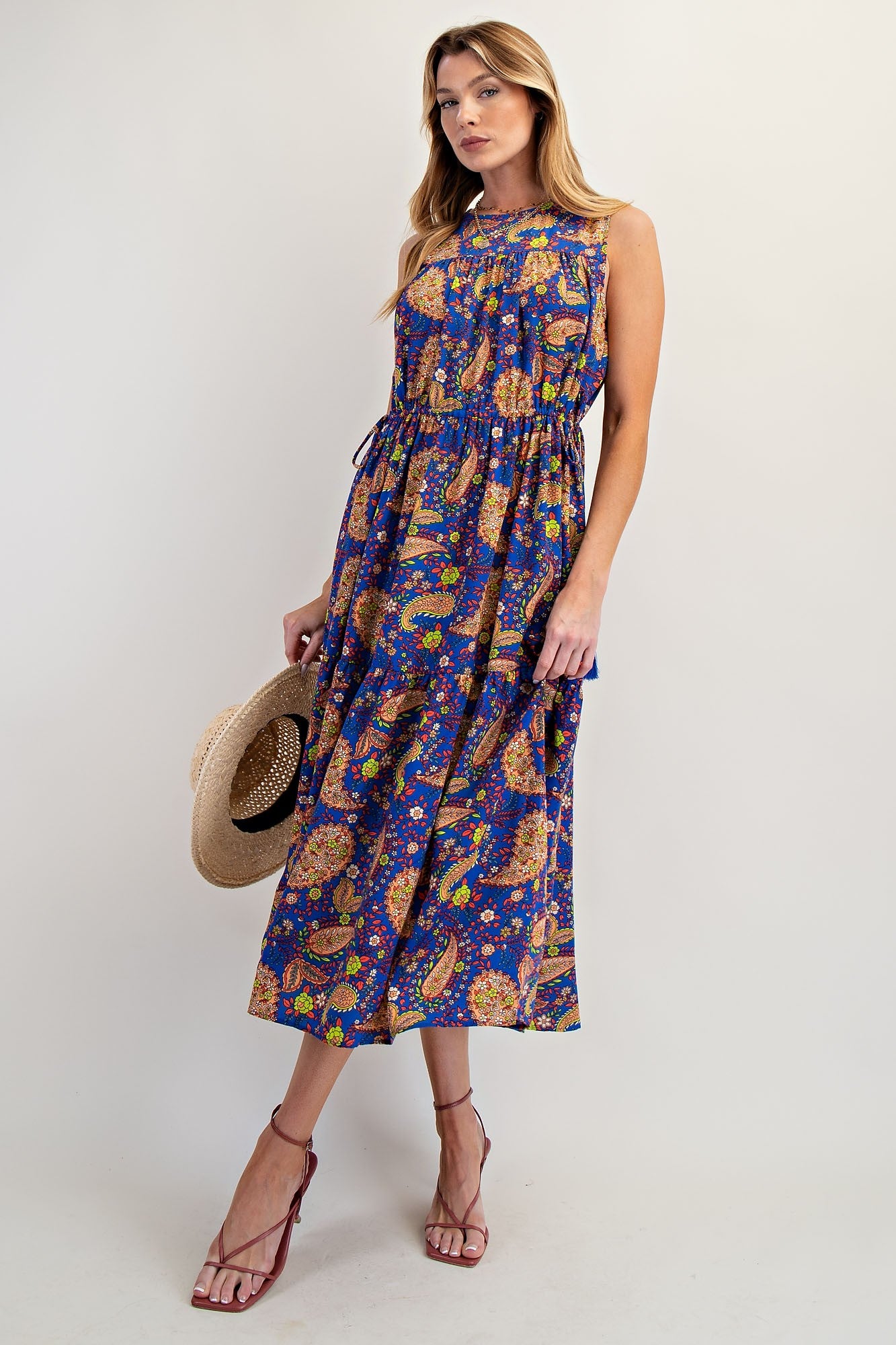 Paisley Print Dress