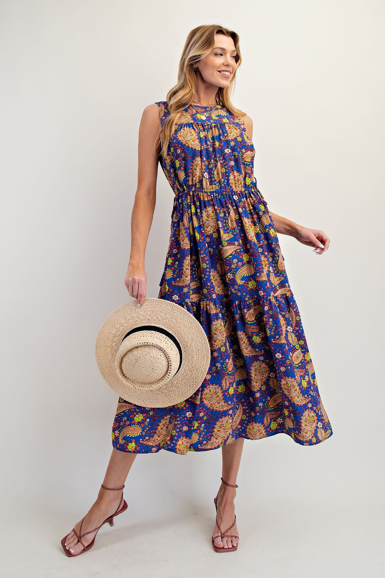 Paisley Print Dress