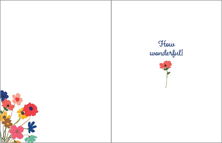 Congratulations Card | Little Flower Bouquet