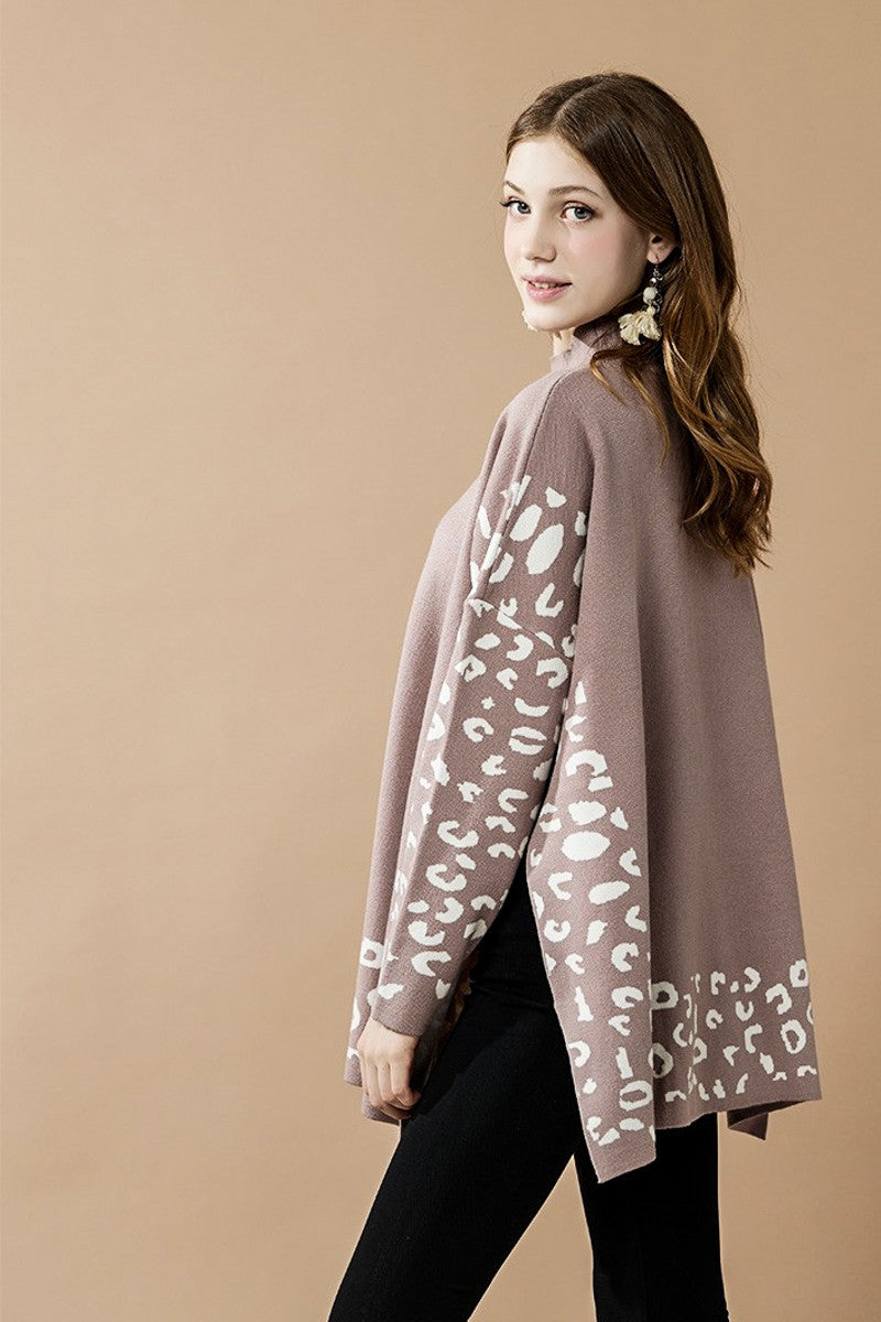 Oversized Mock Neck Tunic