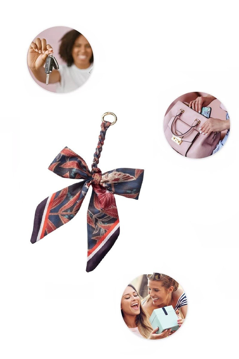 Handmade Scarf Bag Charm Keychain