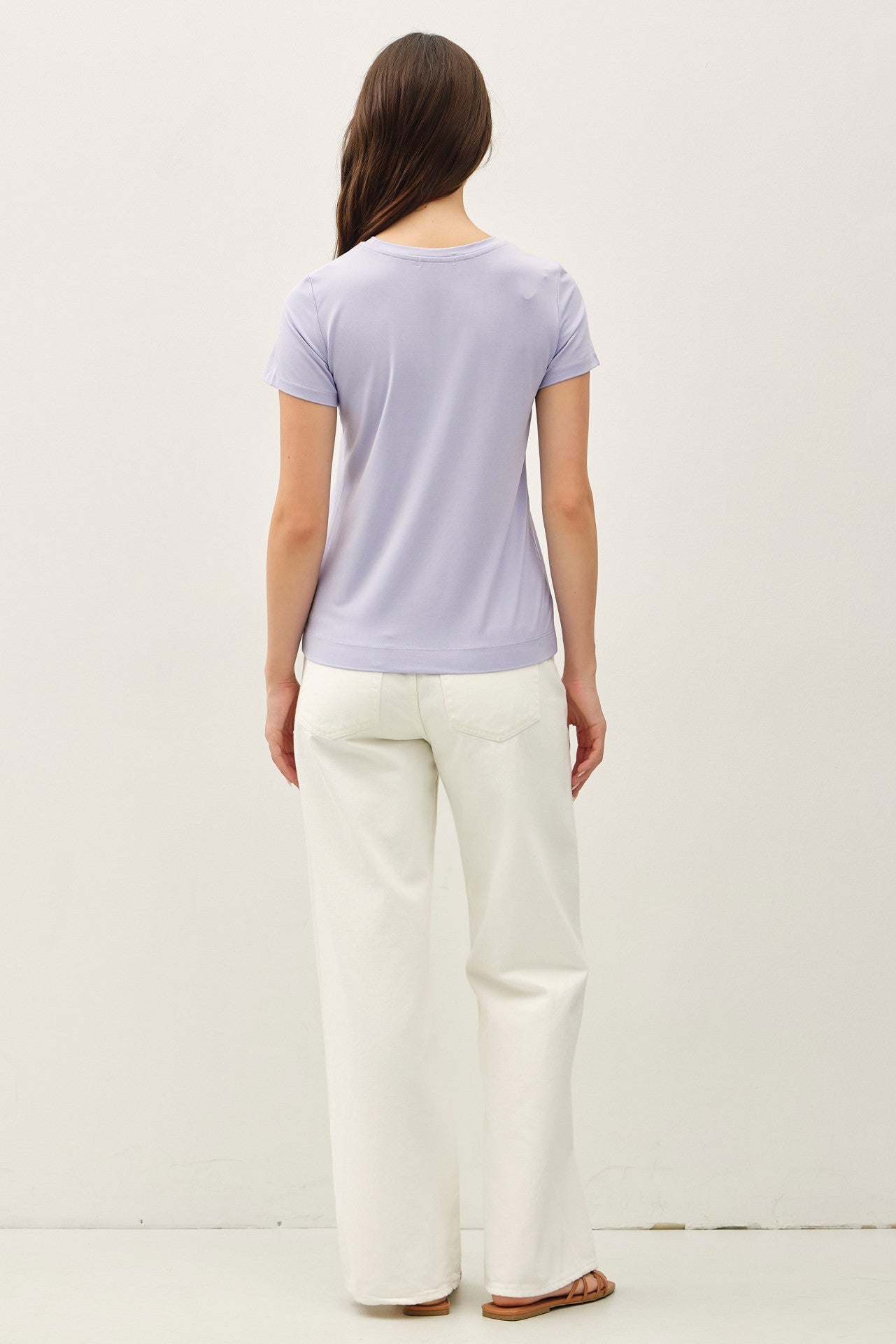 Bamboo Short Sleeve Tee | Soft Peri