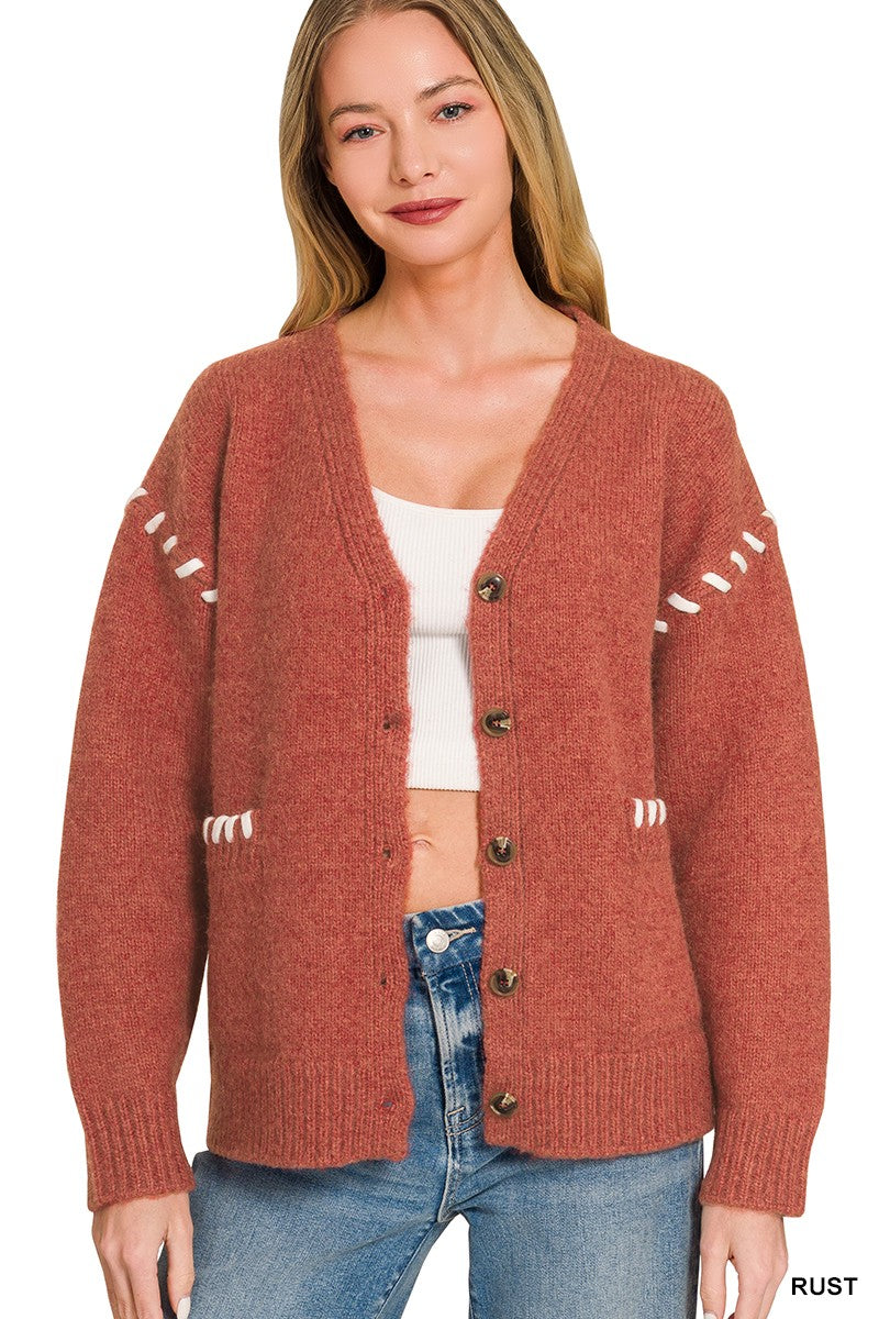 Stitch Detailed Cardigan
