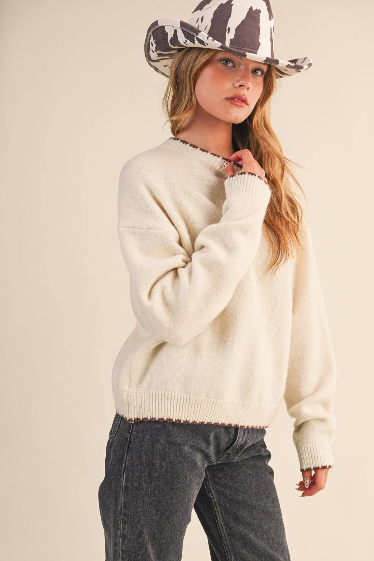 Scalloped Edge Sweater