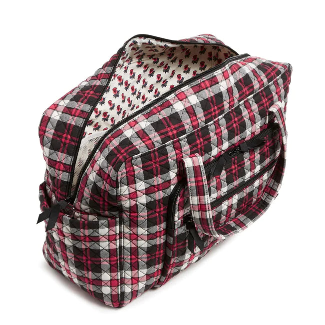 Weekender Travel Bag  |  Fireplace Plaid