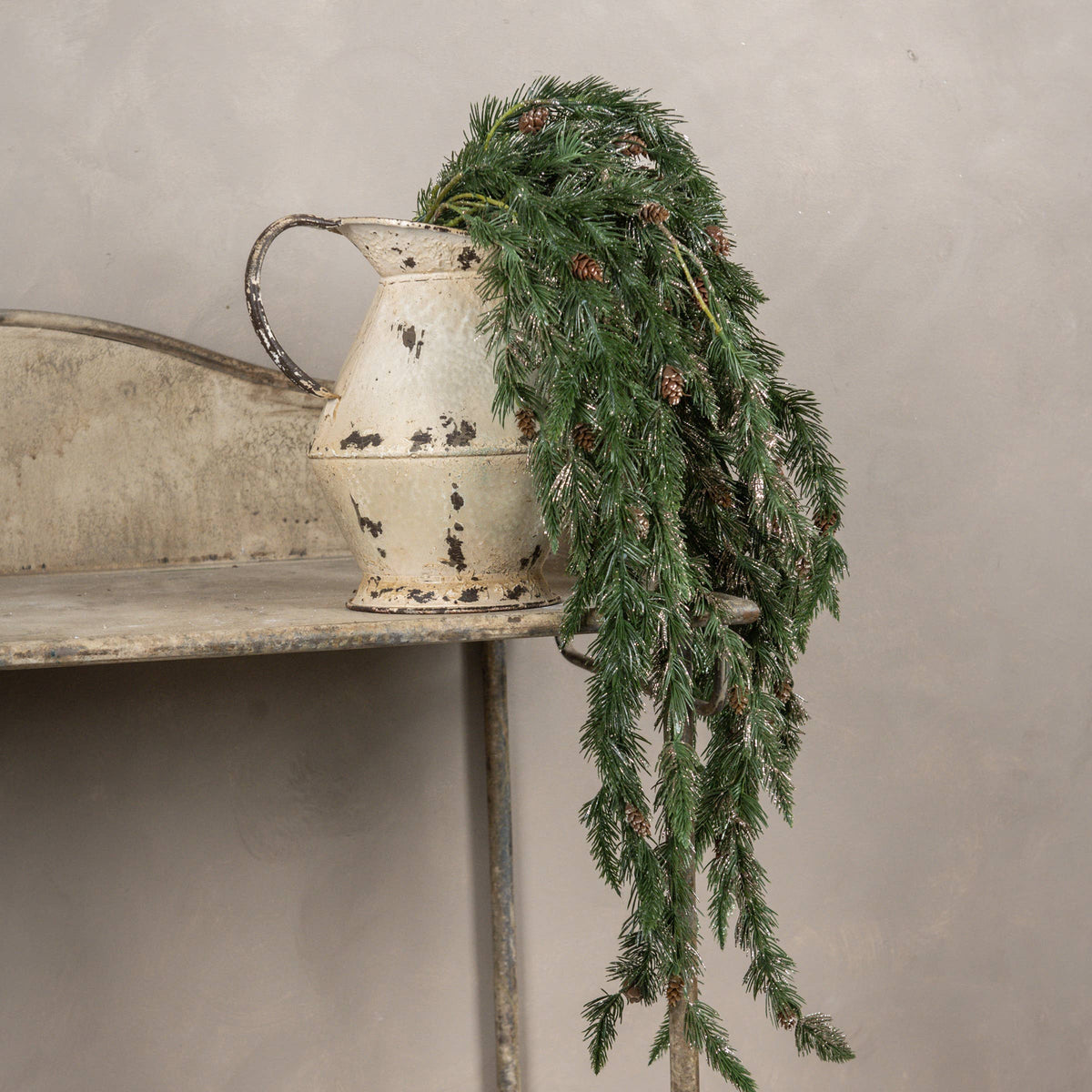 45" Needle Pine Sweeping Spray