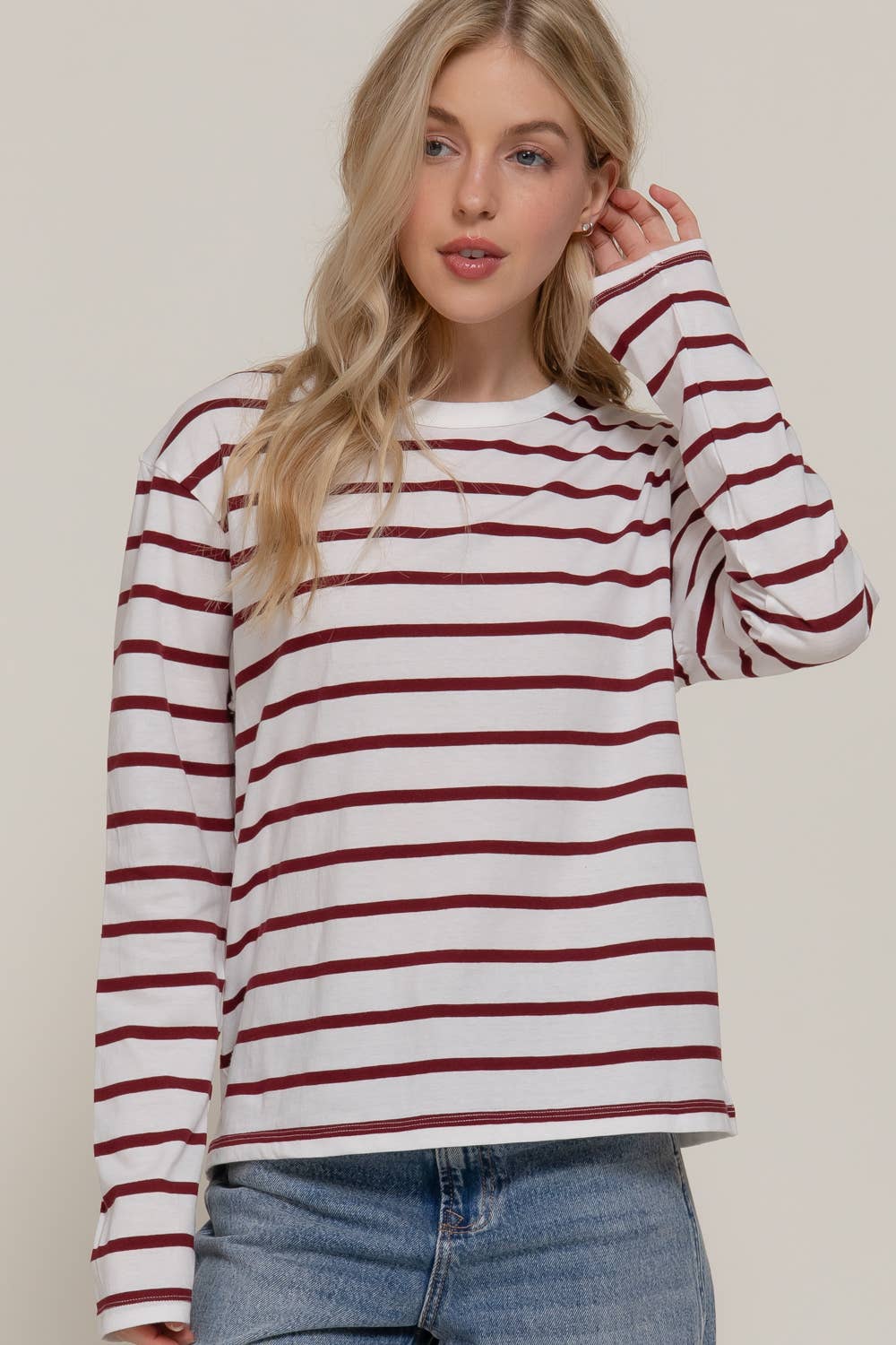 Long Sleeve Stripe Tee