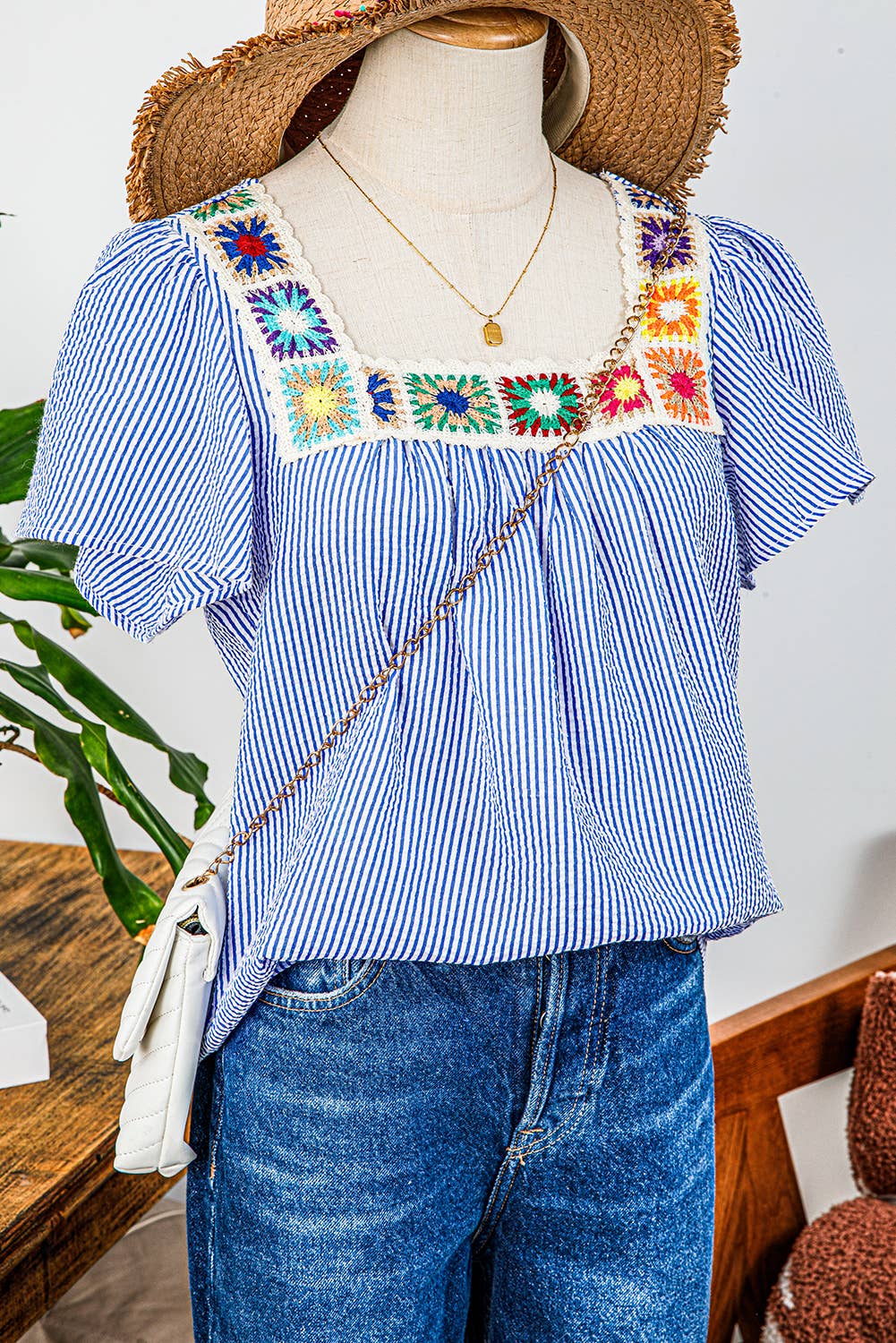 Striped Boho Blouse