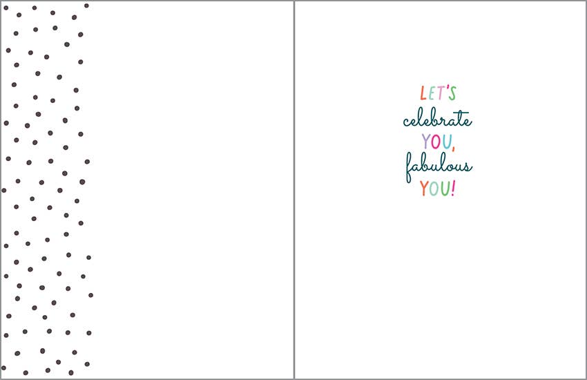 Birthday Greeting Card Polka Dot Birthday