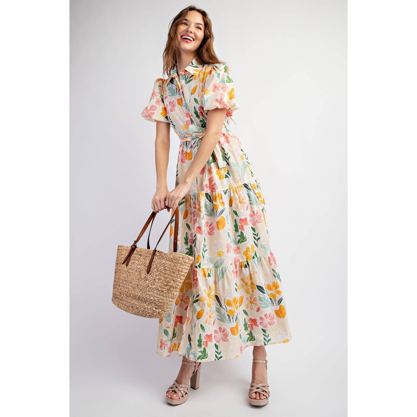 Floral Tiered Maxi Dress