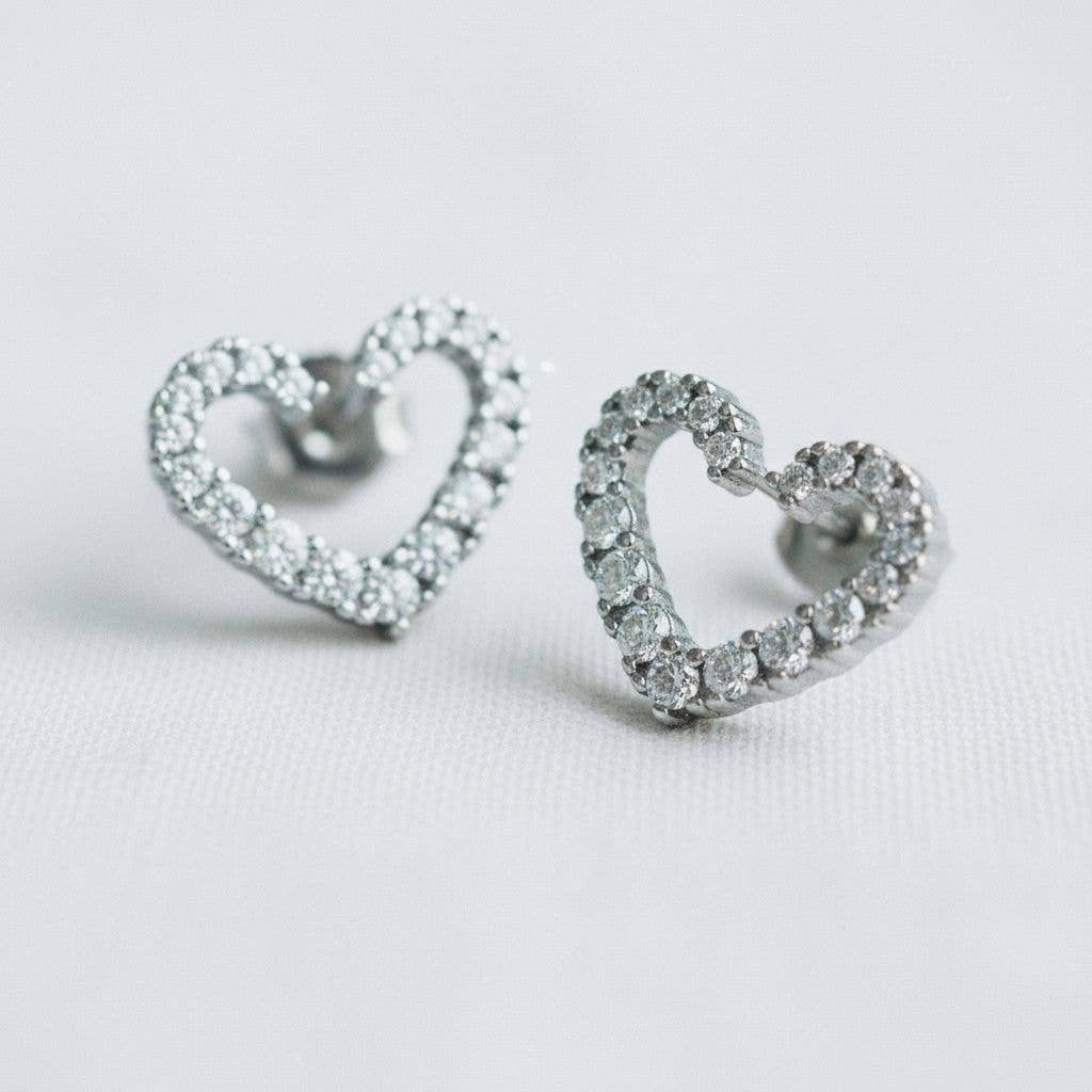 Heart Stud Earrings