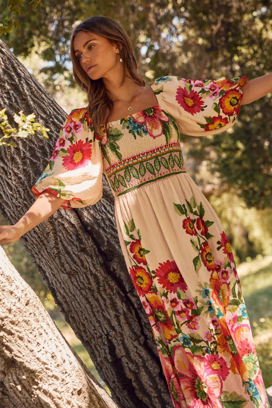 Floral Printed Maxi Dress
