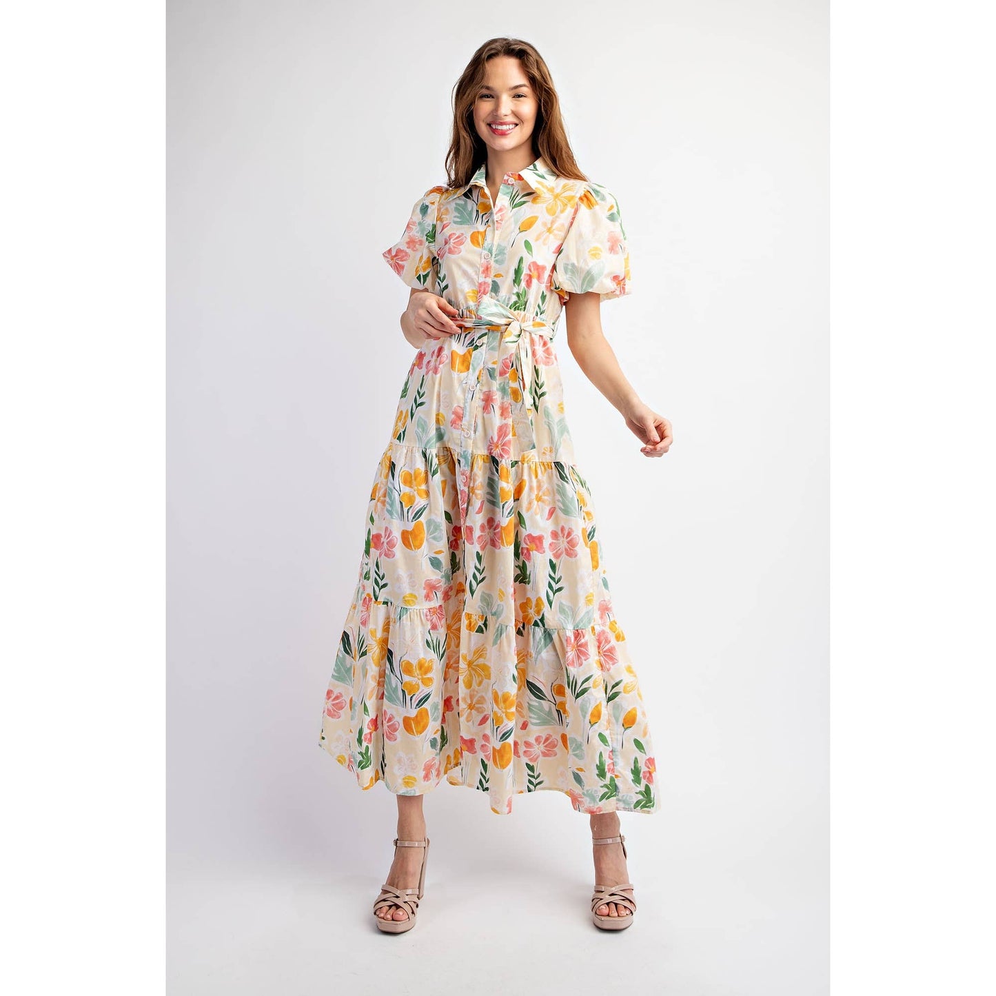 Floral Tiered Maxi Dress