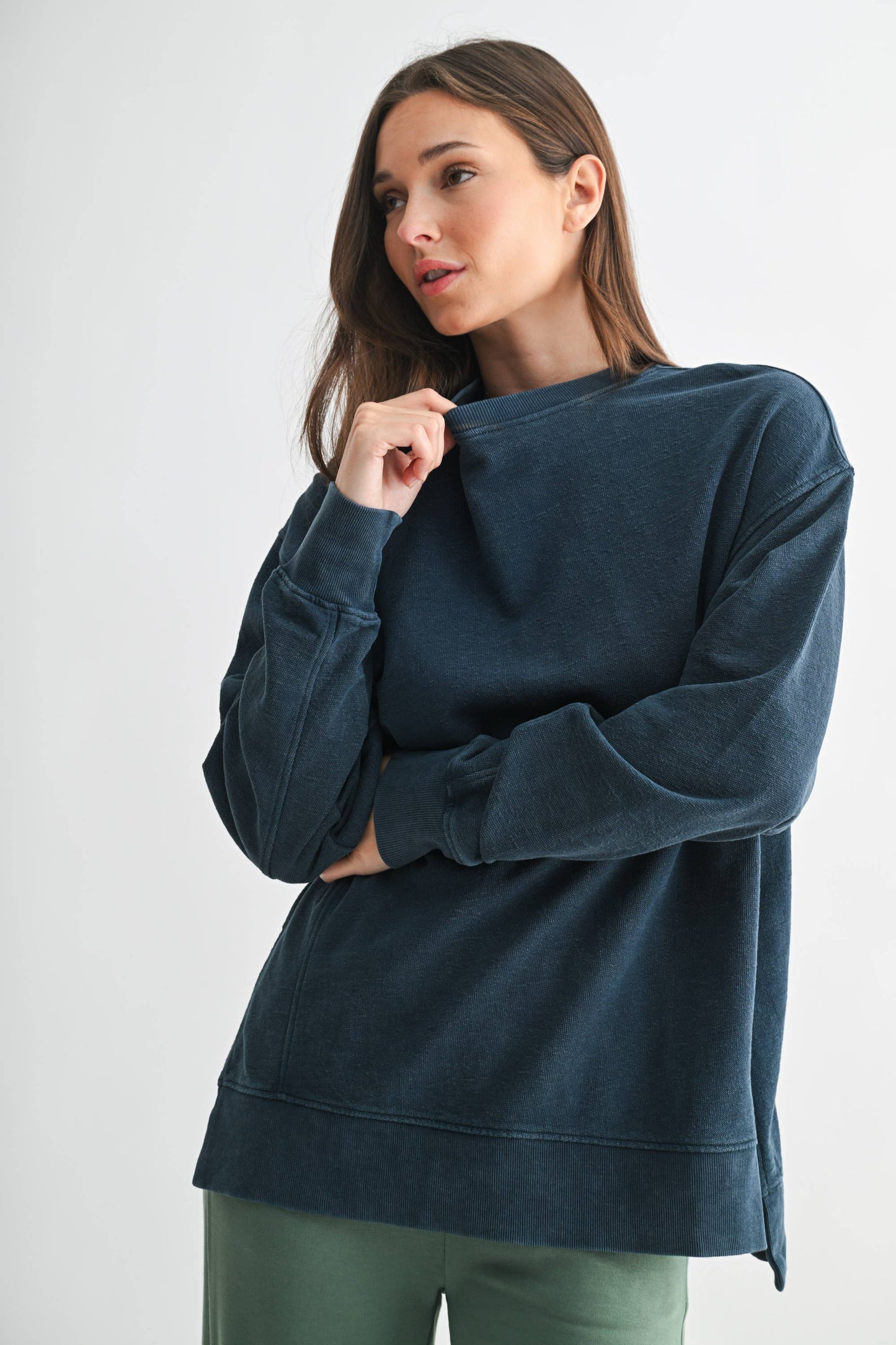 Highland Jacquard Boxy Long Sleeve