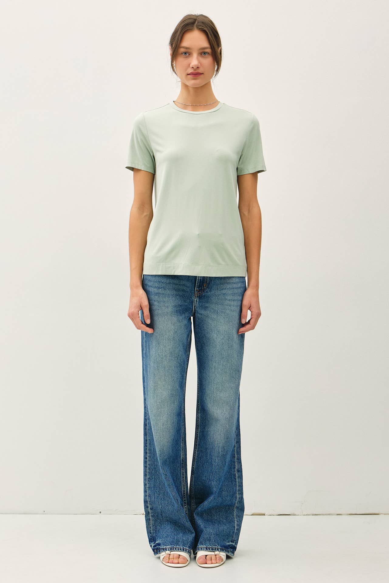Bamboo Short Sleeve Tee | Spring Sage
