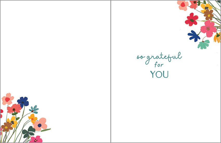 Birthday Greeting Card | Cup of Flowers