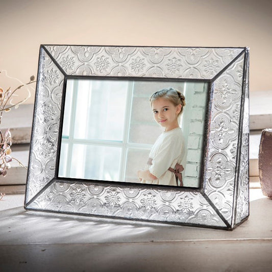 Vintage Glass Picture Frame | 4x6 Horizontal