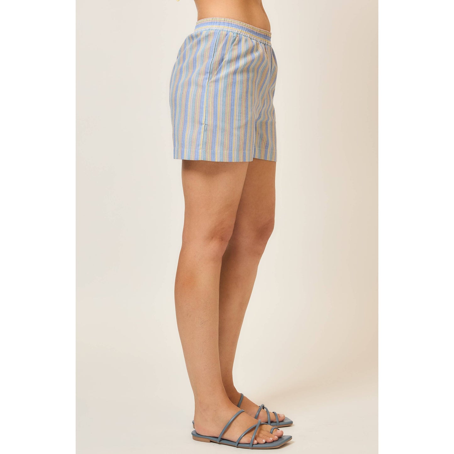 Striped Shorts w/ Pockets